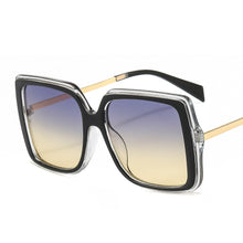 Load image into Gallery viewer, Oversize Square Sunglasses Women Retro Gradient Sun Glasses 2023 Men Blue Big Frame Glasses Vintage Eyewear UV400