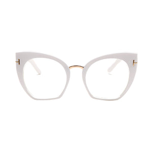 Oversize Sunglasses Women Cat Eye Glasses Frame  Brand Designer Eyewear Leopard Prescription Optical Frames