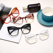 Load image into Gallery viewer, Oversize Sunglasses Women Cat Eye Glasses Frame  Brand Designer Eyewear Leopard Prescription Optical Frames