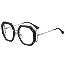 Load image into Gallery viewer, Oversize polygon Metal Frame Women Retro Round Optical Transparent glasses Anti Bule Light CLear Prescription Glasses Vintage