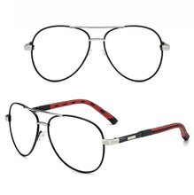 Load image into Gallery viewer, Oversized Al-mg Alloy Grey Frame Pilot Reading Glasses +0.75 +1 +1.25 +1.5 +1.75 +2 +2.25 +2.5 +2.75 +3 +3.25 +3.5 +3.75 +4 To+6