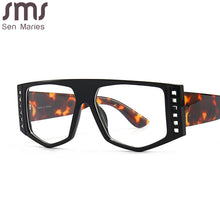 Load image into Gallery viewer, Oversized Anti Blue Glasses Men Women Big Frame Computer Eyeglasses UV400 Eyewear Brand Designer Daily Decorations
