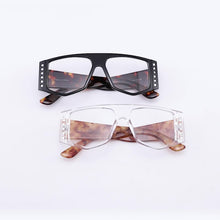 Load image into Gallery viewer, Oversized Anti Blue Glasses Men Women Big Frame Computer Eyeglasses UV400 Eyewear Brand Designer Daily Decorations