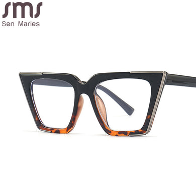 Oversized Anti Blue Light Blocking Glasses Women Square Eyeglasses Men Spectacle Frames Unisex Computer Glasses Optical Frame