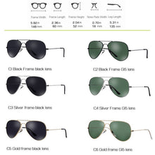 Load image into Gallery viewer, Oversized Aviation Polarized Sunglasses Men Women Pilot Black Dark Green Sun Glasses for Man Driving Classic Design