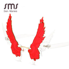 Load image into Gallery viewer, Oversized Butterfly Wing Shape Sunglasses Women  Red Rimless Personality Men Eagle Wing Glasses Shades UV400