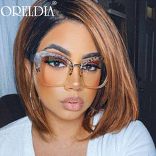 Load image into Gallery viewer, Oversized Cat Eye Anti Blue Light Optical Glasses Women Men Punk Optical Glasses Frames Prescription Spectacle Frames Unisex