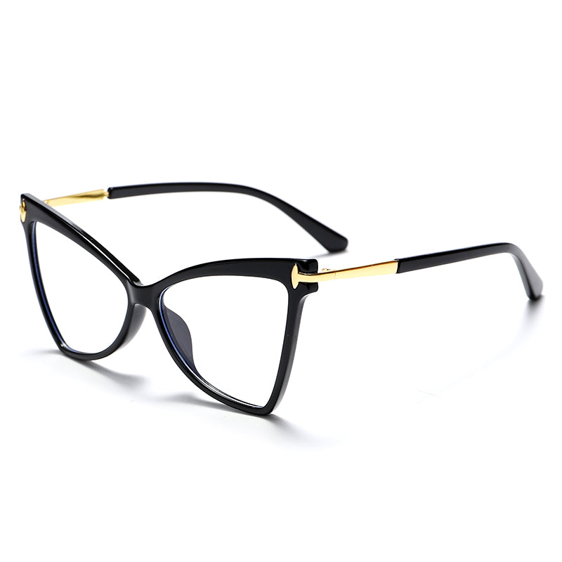 Oversized Cat Eye Anti-blue Optical Frames Glasses Women  TR90 Computer Eyewear Female Brand Eyeglasses UV400 Oculos