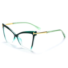 Load image into Gallery viewer, Oversized Cat Eye Anti-blue Optical Frames Glasses Women  TR90 Computer Eyewear Female Brand Eyeglasses UV400 Oculos