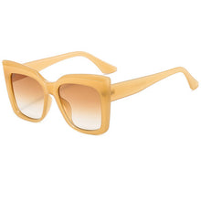 Load image into Gallery viewer, Oversized Cat Eye Sunglasses Women Shades Vintage  Square Eyewear Popular Sun Glasses UV400 oculos de sol feminino