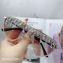 Load image into Gallery viewer, Oversized Cat Eye Sunglasses  Brand Shades for Women Steampunk Ladies Sun Glasses Party Eyewear Lunette De Soleil Femme