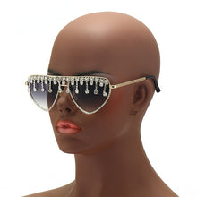 Load image into Gallery viewer, Oversized Cat Eye Sunglasses  Brand Shades for Women Steampunk Ladies Sun Glasses Party Eyewear Lunette De Soleil Femme