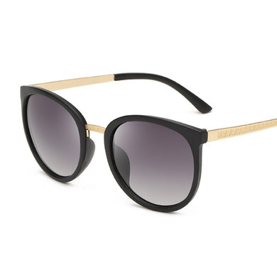 Oversized Cat Eye Sunglasses Women Brand Designer Big Frame Female Sun Glasses Metal Temples Retro Gradient Oculos De Sol