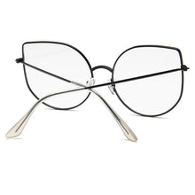 Load image into Gallery viewer, Oversized Clear Glasses Women Big Cat Eye Spectacle Frame Retro Female Metal Frame Fake Glasses Transparent Eyewear Oculos