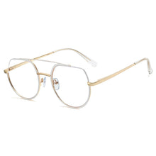 Load image into Gallery viewer, Oversized Computer Eyeglasses Half Frame Metal Anti Blue Light Vintage Optical Glasses Frames Men Women Eyewear