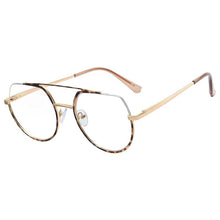 Load image into Gallery viewer, Oversized Computer Eyeglasses Half Frame Metal Anti Blue Light Vintage Optical Glasses Frames Men Women Eyewear
