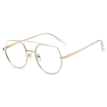 Load image into Gallery viewer, Oversized Computer Eyeglasses Half Frame Metal Anti Blue Light Vintage Optical Glasses Frames Men Women Eyewear