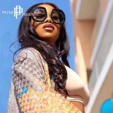 Oversized Cooling Sunglasses  Designer Diamond Shiny Crystal Sun Glasses Men Shades Eyewear Sunglasses For Women 2023