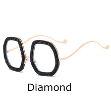 Load image into Gallery viewer, Oversized Cooling Sunglasses  Designer Diamond Shiny Crystal Sun Glasses Men Shades Eyewear Sunglasses For Women 2023