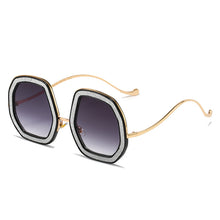 Load image into Gallery viewer, Oversized Cooling Sunglasses  Designer Diamond Shiny Crystal Sun Glasses Men Shades Eyewear Sunglasses For Women 2023