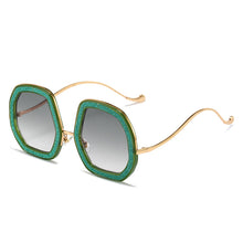Load image into Gallery viewer, Oversized Cooling Sunglasses  Designer Diamond Shiny Crystal Sun Glasses Men Shades Eyewear Sunglasses For Women 2023