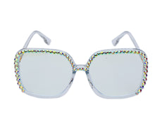 Load image into Gallery viewer, Oversized Diamond Square Glasses Frame Women Eyeglasses Brand Design  Crystal Clear Lens Glasses oculos de sol feminino