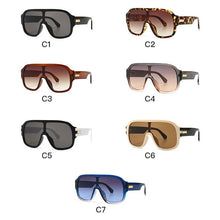 Load image into Gallery viewer, Oversized Square Sunglasses Men One piece Goggle Vintage Glasses Women One Lens Big Frame Shades Eyeglasses Party UV400