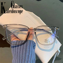 Load image into Gallery viewer, Oversized Finished Myopia Glasses Women Men  Square Eyeglasses Prescription Shortsighted Eyewear -1.0 1.5 2.0 2.5 to -6
