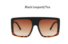 Load image into Gallery viewer, Oversized Flat Top Sunglasses women  Big frame Brand Designer Woman Sun Glasses vintage pilot eyewear Lunette De Soleil