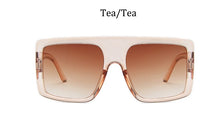 Load image into Gallery viewer, Oversized Flat Top Sunglasses women  Big frame Brand Designer Woman Sun Glasses vintage pilot eyewear Lunette De Soleil