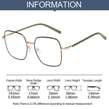 Load image into Gallery viewer, Oversized Frame Anti-UV Blue Rays Glasses Unisex Blue Blocking Computer Goggles Eyeglasses Radiation Protection Eyewear anteojos