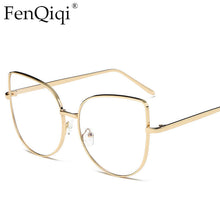 Load image into Gallery viewer, Oversized Frame Cat Eye Blue Light Glasses Brand Designer Uv400 2023 Blue Light Glasses For Women Eye Glasses For Women