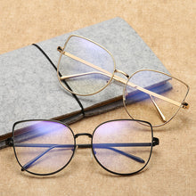 Load image into Gallery viewer, Oversized Frame Cat Eye Blue Light Glasses Brand Designer Uv400 2023 Blue Light Glasses For Women Eye Glasses For Women