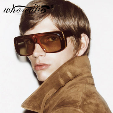 Oversized Futuristic Sunglasses Men Women 2023 Brand Design Vintage Retro Leopard Frame Flat Top Tom Sun Glasses S062