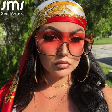 Oversized Goggle Sunglasses Women Men Vintage Square Sun Glasses Men  Brand Small Frames Retro Eyeglasses Eyewear UV400