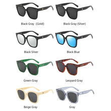 Carica l&#39;immagine nel visualizzatore di Gallery, Occhiali oversize Occhiali da sole quadrati da uomo Donna Gentle Brand Rivet Oro Argento Nero Elegante Ladies Eyewear Gafas de sol UV400