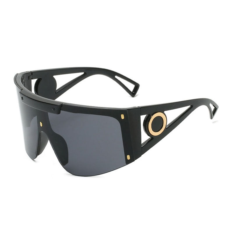 Occhiali oversize Occhiali da sole Occhiali da vista antivento per esterni Indossano montature grandi Occhiali da sole monopezzo per uomo Gafas Oculos Occhiali da sole