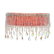 Load image into Gallery viewer, Oversized Goggles Sunglasses Women  Fsahion Tassel Crystal Diamond Sun Glasses Mask Steampunk Eye Protection Glasses Shade