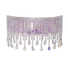 Load image into Gallery viewer, Oversized Goggles Sunglasses Women  Fsahion Tassel Crystal Diamond Sun Glasses Mask Steampunk Eye Protection Glasses Shade