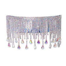 Load image into Gallery viewer, Oversized Goggles Sunglasses Women  Fsahion Tassel Crystal Diamond Sun Glasses Mask Steampunk Eye Protection Glasses Shade