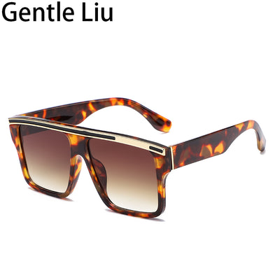 Oversized Gradient Black Square Sunglasses Women 2023  Brand Big Frame Sun Glasses for Men Vintage Eyewear UV400