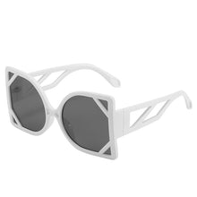 Load image into Gallery viewer, Oversized Hollow Out Frame Sunglasses Square Metal Eye Glasses Gradients Lens Big Glasses