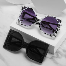 Load image into Gallery viewer, Oversized Hollow Out Frame Sunglasses Square Metal Eye Glasses Gradients Lens Big Glasses