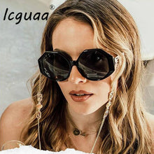 Load image into Gallery viewer, Oversized Irregular Hexagon Sunglasses Hollow Legs Brand Designer Eye Glasses For Female Gafas Oculos Sunglasses