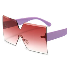 Carica l'immagine nel visualizzatore di Gallery, Oversized  Designer Square Sunglasses Women Mens 2023 Gradient Colors Big Cut Lens Lunette De Soleil Femme