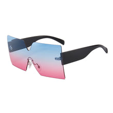 Carica l'immagine nel visualizzatore di Gallery, Oversized  Designer Square Sunglasses Women Mens 2023 Gradient Colors Big Cut Lens Lunette De Soleil Femme