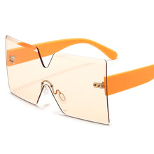 Carica l'immagine nel visualizzatore di Gallery, Oversized  Designer Square Sunglasses Women Mens 2023 Gradient Colors Big Cut Lens Lunette De Soleil Femme