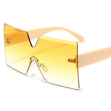 Carica l'immagine nel visualizzatore di Gallery, Oversized  Designer Square Sunglasses Women Mens 2023 Gradient Colors Big Cut Lens Lunette De Soleil Femme