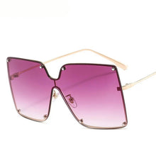 Load image into Gallery viewer, Oversized  Rivet Goggle Sunglasses Men Women Shades UV400 Vintage Glasses