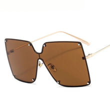 Load image into Gallery viewer, Oversized  Rivet Goggle Sunglasses Men Women Shades UV400 Vintage Glasses